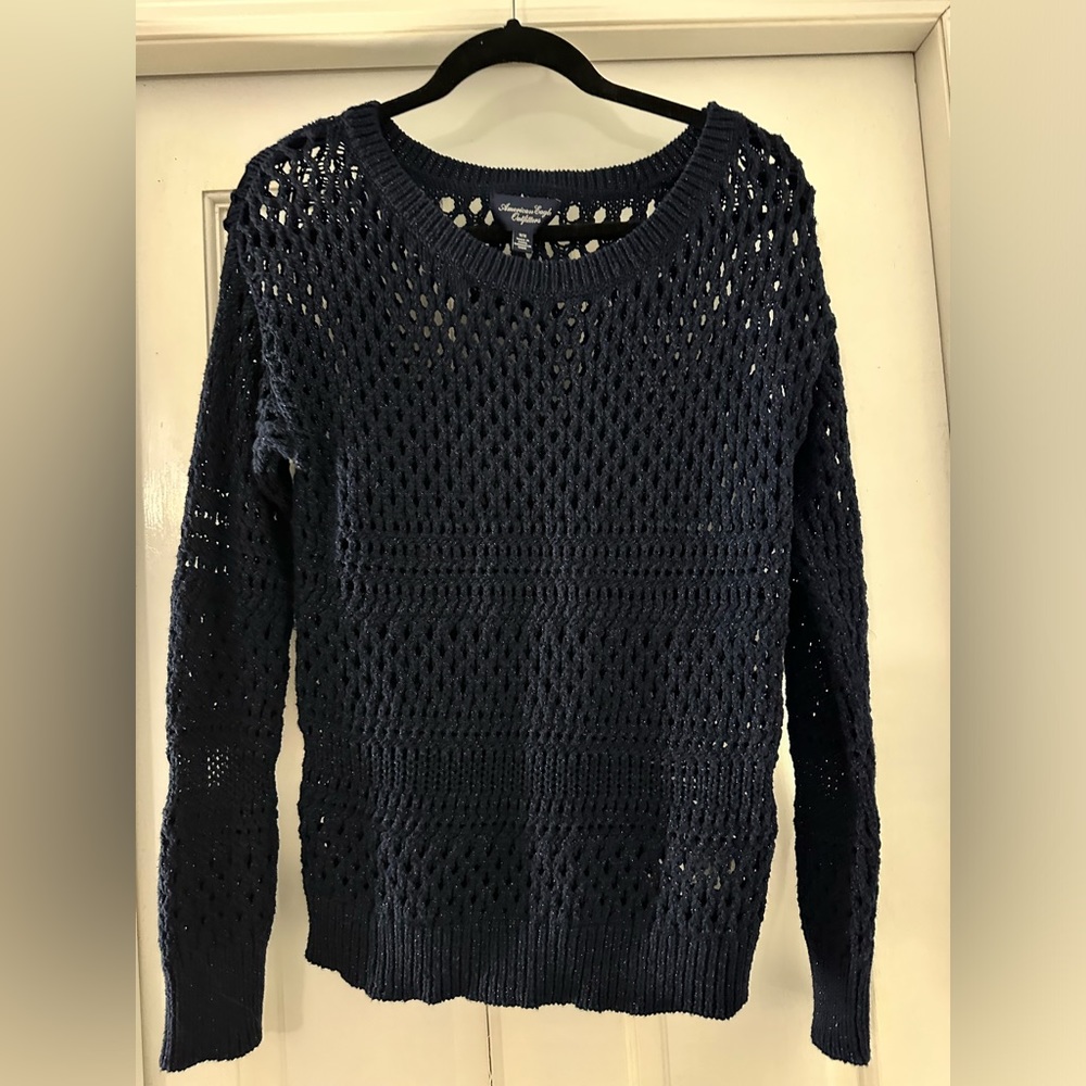 Fishnet style sweater by American Eagle Outfitters